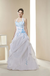 Robe de mariage, MONTECARLO - Robe en taffetas, motifs en dentelle, existe en différente couleurs