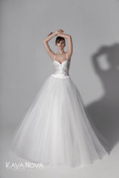 Robe de mariage ESMERALDA, Robe en tulle, bustier transparent